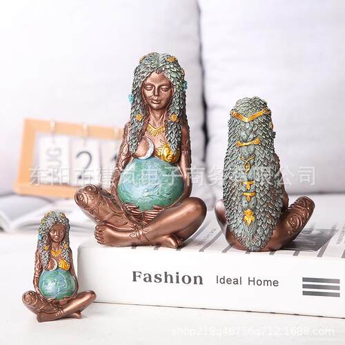 人艺物母亲雕树脂工礼品摆件像大地之母艺术美式塑JL-003像装饰品