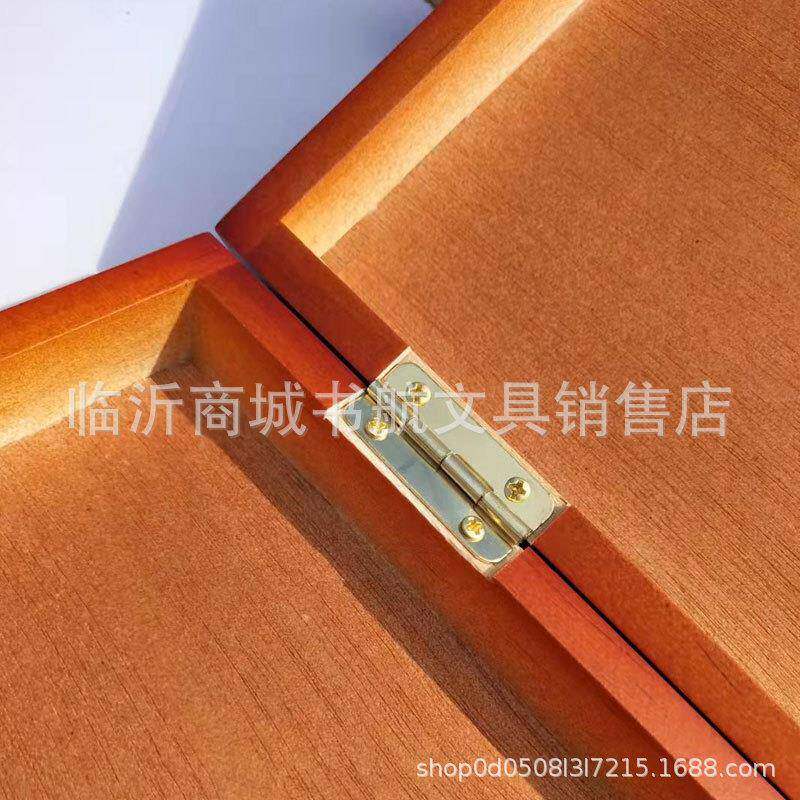 双丰700油画箱手提画盒木制调色箱 多功能便携画箱复古写生调色盒