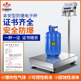 花潮不锈钢防爆电子秤100kg本安型防爆电子称300公斤工业化工台秤