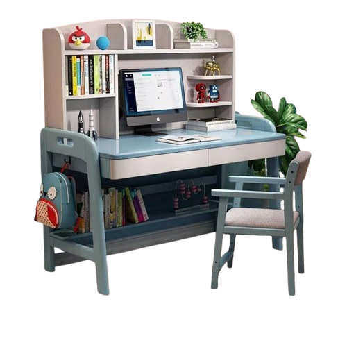 Dx实木学习桌男孩儿童书桌书架一体简约电脑桌家用卧室学生写字桌,住宅家具,儿童学习桌,淘宝优惠券,粉丝福利购,淘宝优惠卷