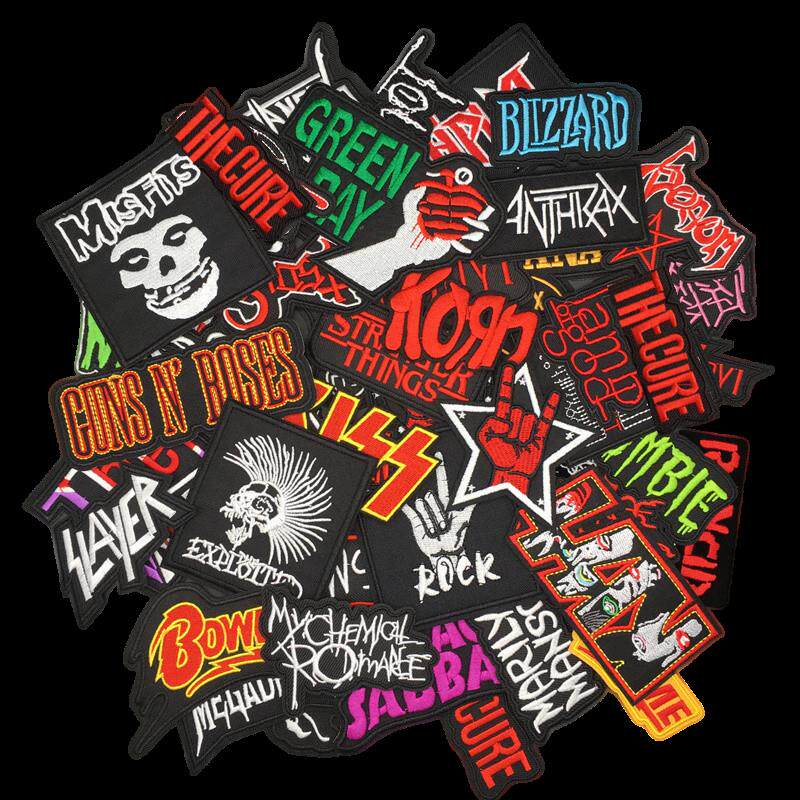 50pcs a lot Mixed Iron on Patches for Clothing Jacket Jeans