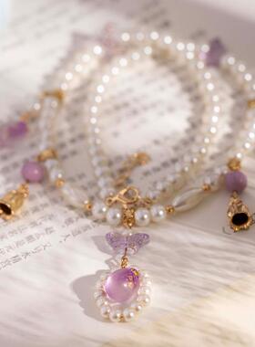 新中式古风璎珞项链珍珠仙气