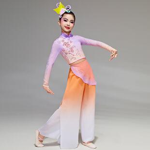 高档儿童岭南胶秧州歌服演出服女陆童新款艺考典舞丰钱鼓民间舞蹈
