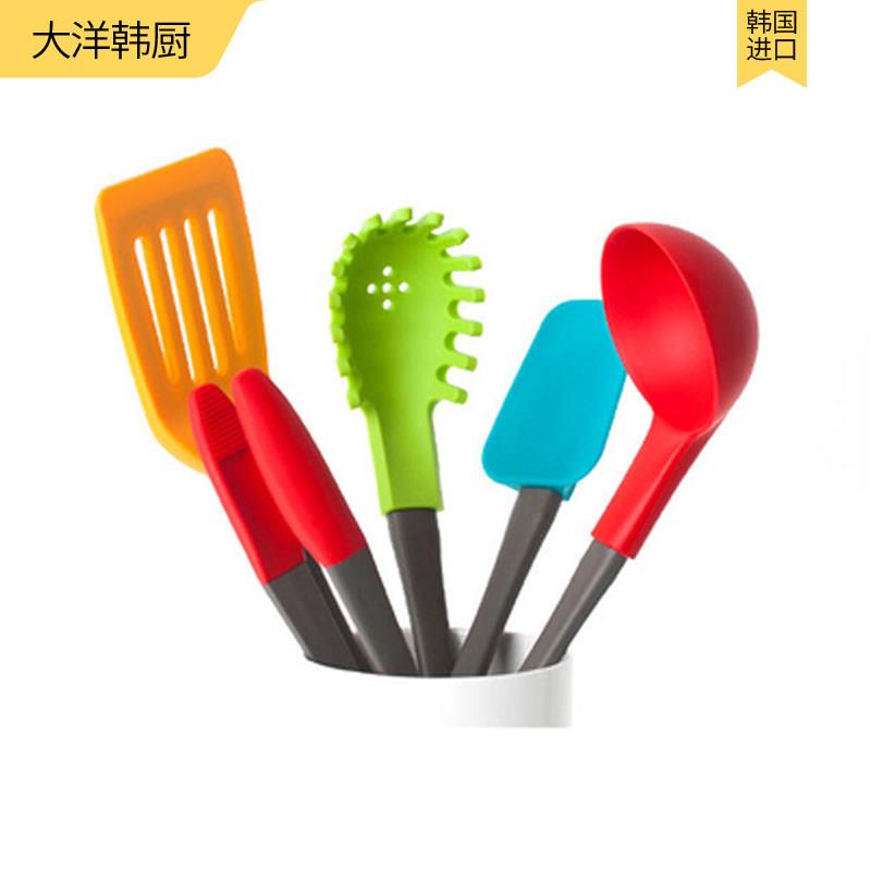 韩国进口硅胶锅铲套装铲勺汤套装不粘锅专用铲子耐高温炒菜家用