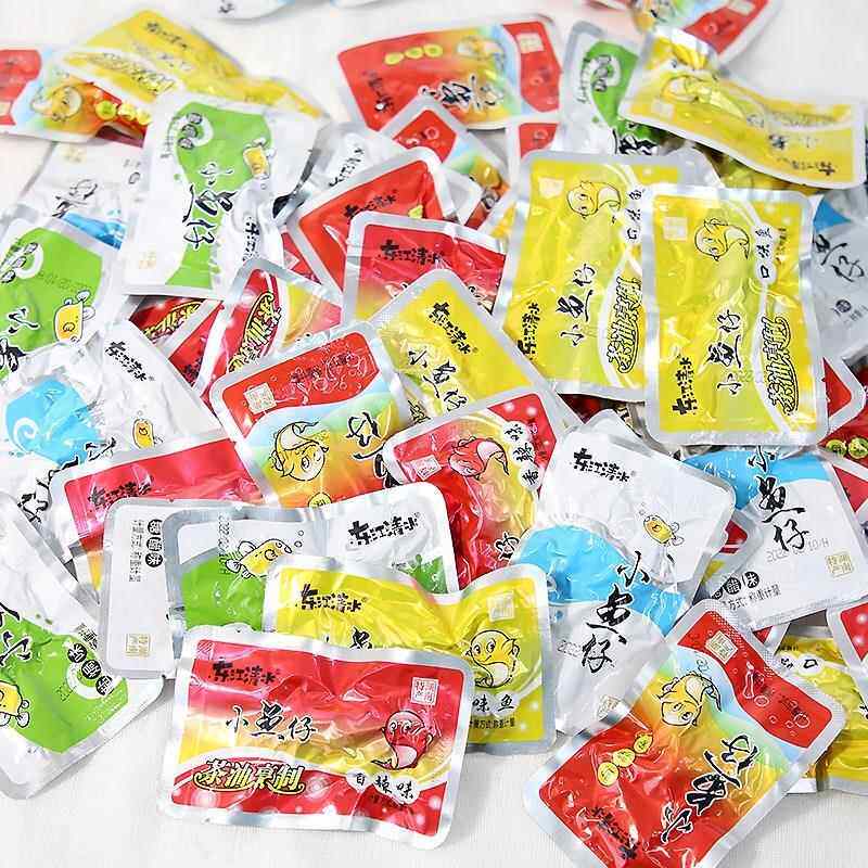 东江清水麻辣香辣多口味鱼干毛毛鱼包装湖南特产郴州东江鱼小鱼仔