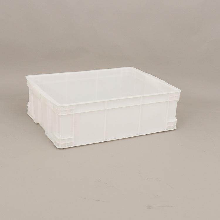 食品带盖绿色周转箱塑料型号700-220内680*520*220带盖物流中转箱