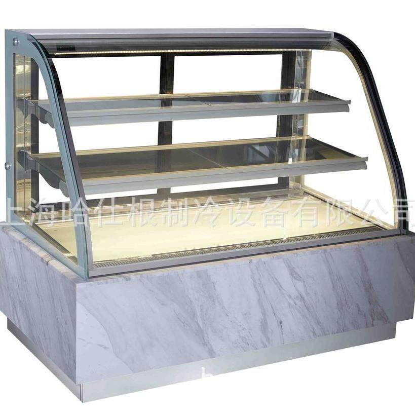 弧形后开门蛋糕柜风冷冷藏面包甜品保鲜柜糕点寿司柜