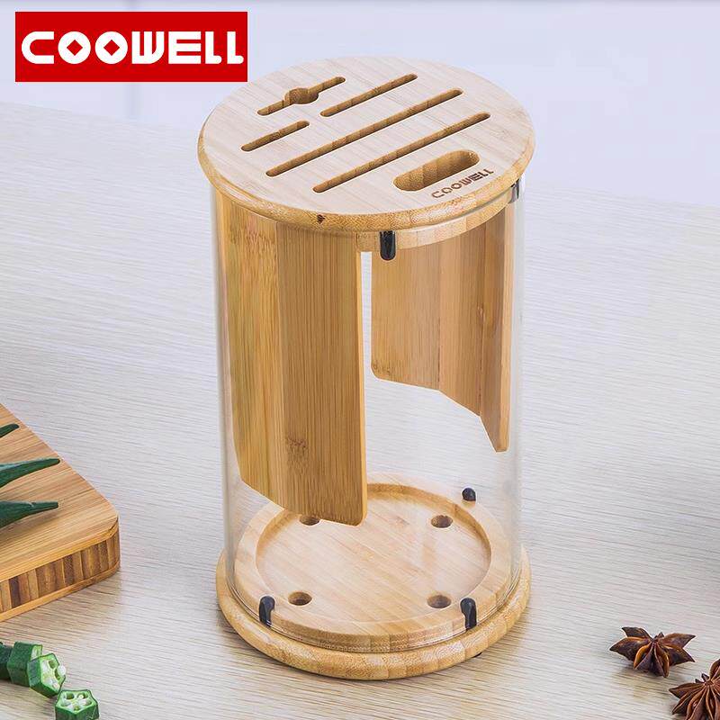 新款刀COOWELL刀架厨房用品家子用刀座纳刀具收架多功能架插菜置