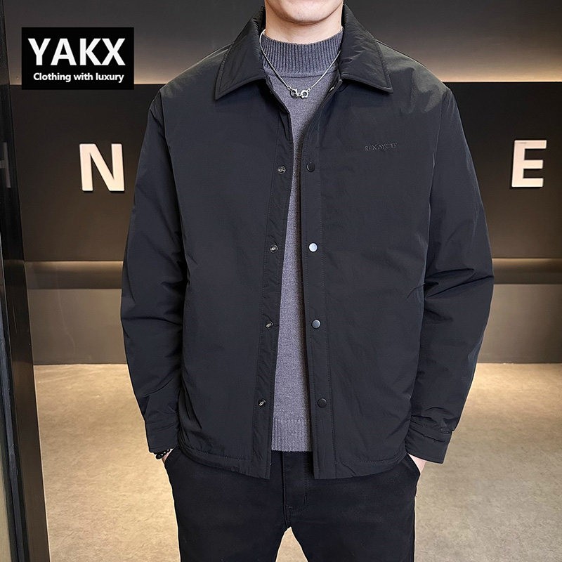 高端轻薄款羽绒服男士冬季2025新款爆款商务冬装行政夹克外套男款
