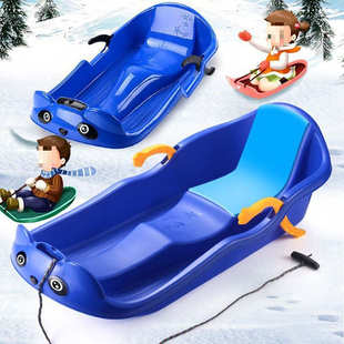 双人加厚滑雪板滑板滑冰板单板成人儿童小孩雪爬犁雪橇车圈耐磨