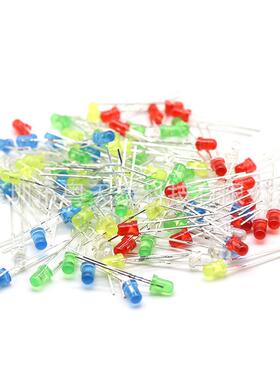 f5绿发绿短脚绿光灯珠5mm绿光过波峰焊四元绿灯耐高温LED