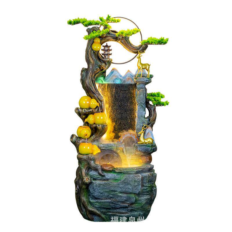 葫芦喷泉流水摆件招财客厅玄关办公茶室别墅店铺生财鱼缸乔迁礼品