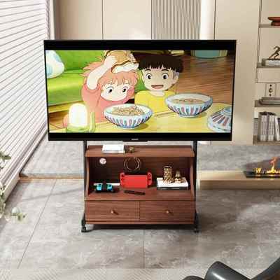 客厅可移动的电视柜带轮小户型卧室电视机支架移动柜主卧超薄窄款