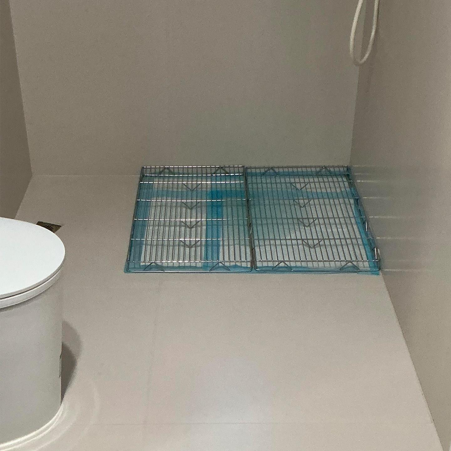不锈钢狗厕所大中小型犬防踩屎网架定点排便神器宠物尿盆尿垫托盘
