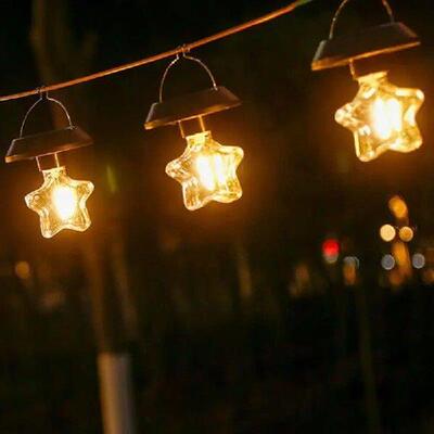 2pcs Portable Solar Camping Lantern Outdoors Tent Light LED