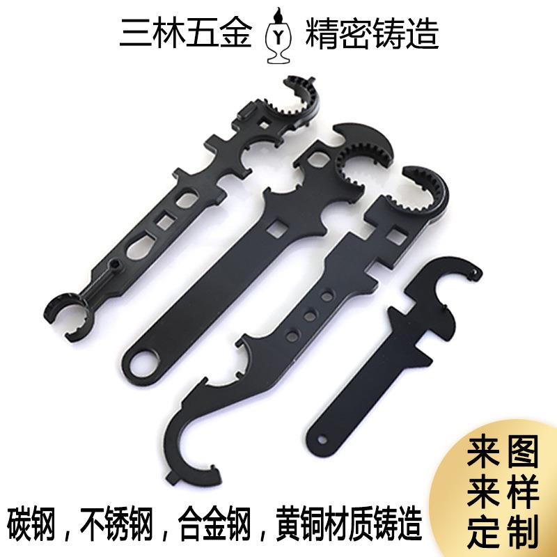 金属太阳环扳手扭托芯多功能户外组合扳手 高硬度AR15 M4工具钢制
