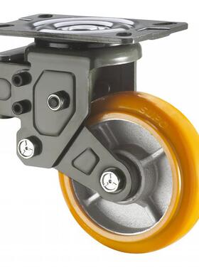 向荣动力J09-01B-5寸弹簧震脚轮带刹车铁芯减聚氨酯J09-0B1-125-2