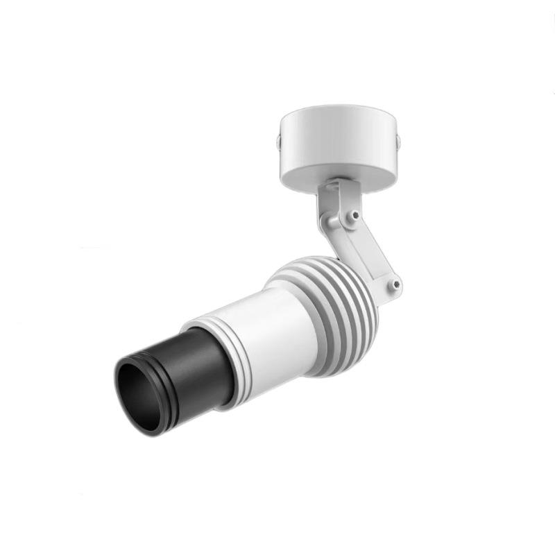 LED调焦系列3°-60°轨道明装磁吸小可调光角度7W12W机械折叠射灯