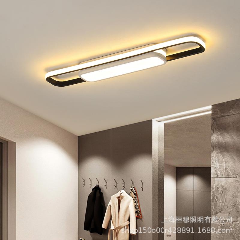 led吸顶灯现代简约创意调光客厅灯卧室圆形吸顶灯餐厅过道阳台灯