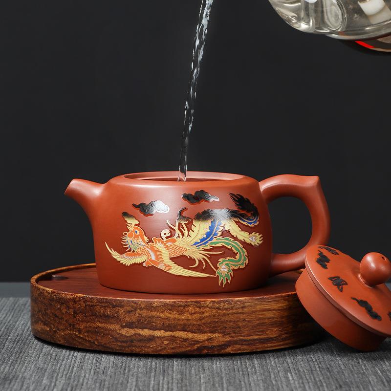 遇热变398565色龙凤紫砂壶凤鸣会唱歌铺的茶壶公司壶活动店开业LG