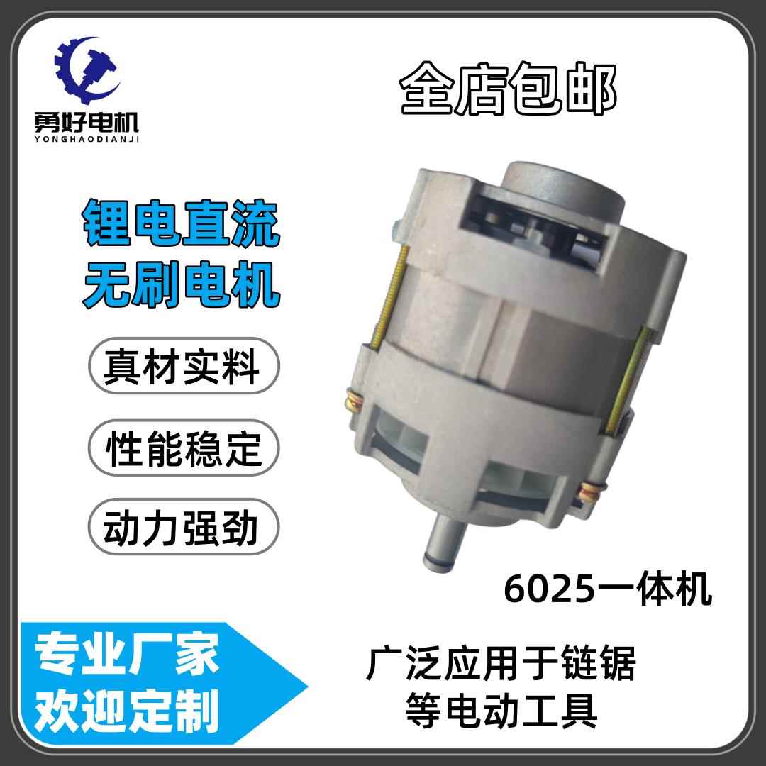 6025All锂电直流无刷马达定制链锯用电动工具电机转子定子