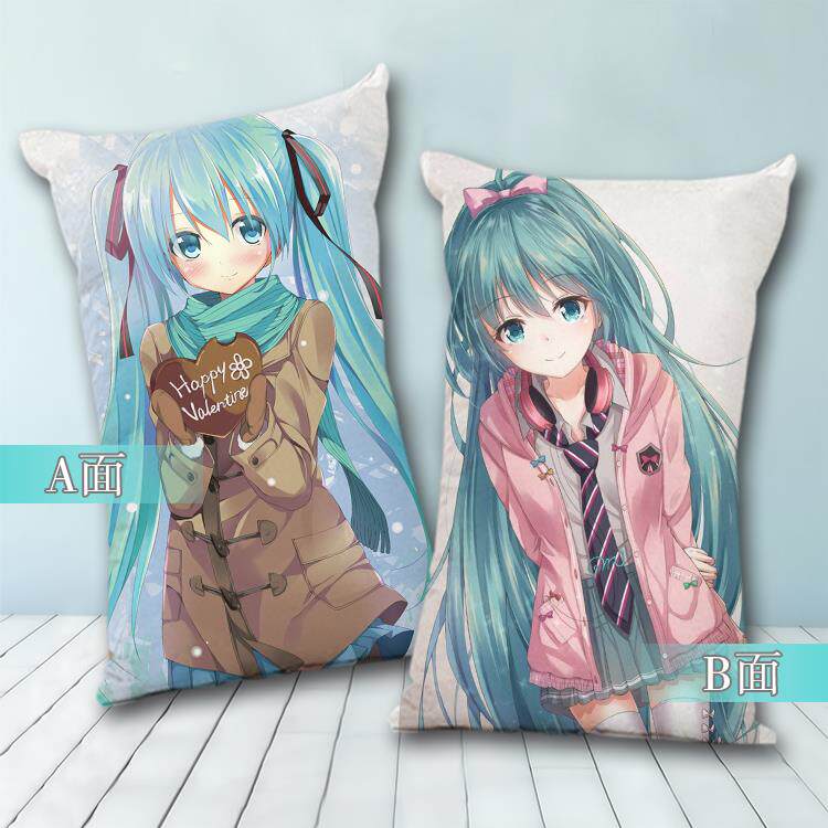 正品初音未来动周漫枕面芯枕可定制双二维边枕生日礼物枕