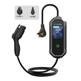 Type1美标充电桩7.68KW新能源汽车随车便携式充电枪7.68KW16A快充