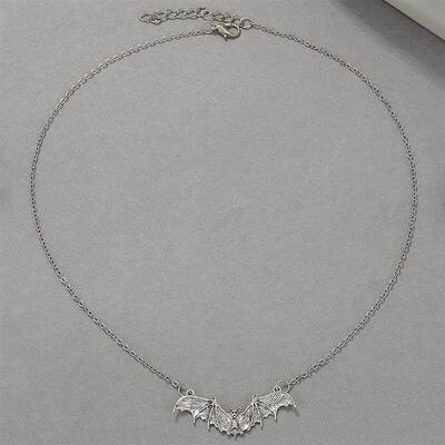 黑色蝙蝠项链Punk Black bat Necklace Halloween Women Jewelry