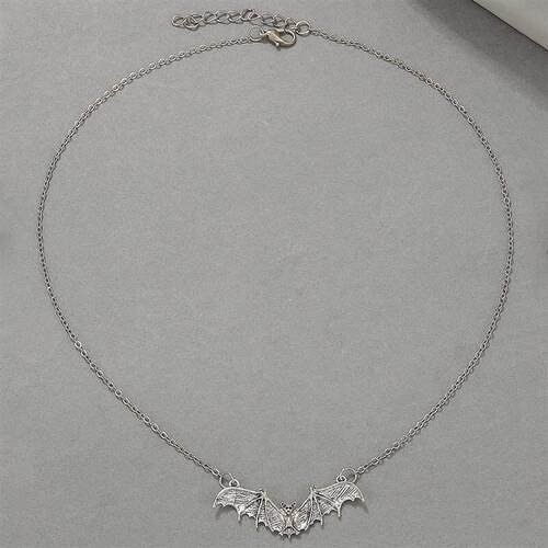 黑色蝙蝠项链Punk Black bat Necklace Halloween Women Jewelry