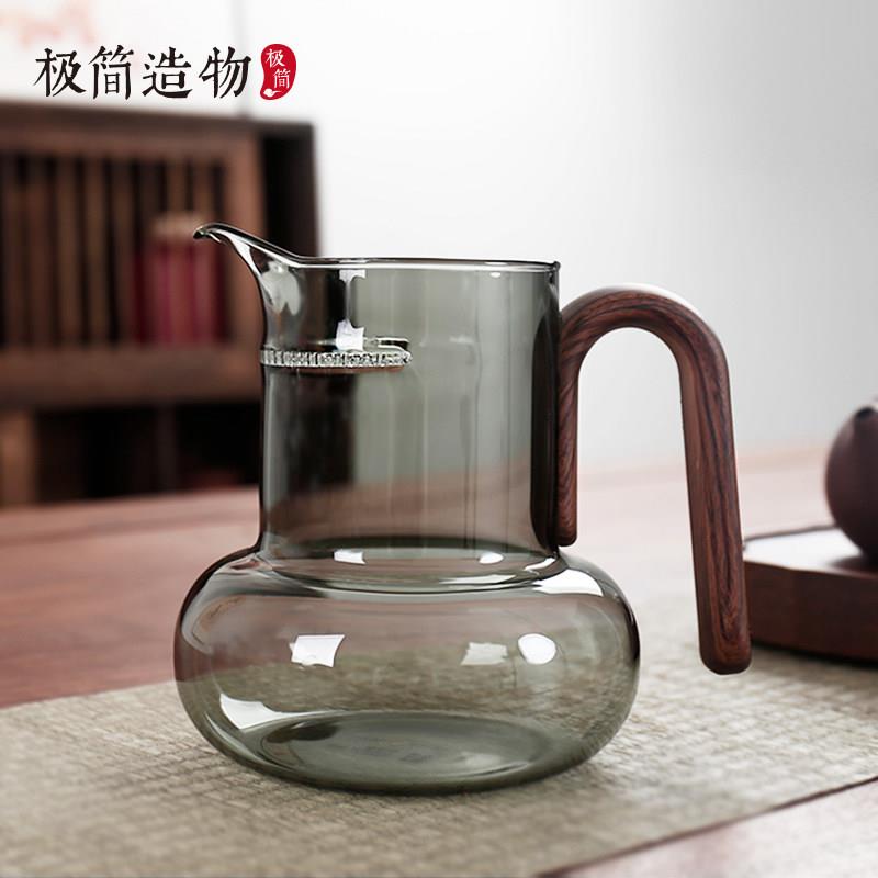 高档高硼硅玻璃煮茶壶月牙一公道杯泡茶滤网MKW家体陶炉电专用围
