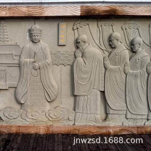 酒店石头壁画厂室内石制屏风壁画图片大全景区石雕壁画造价