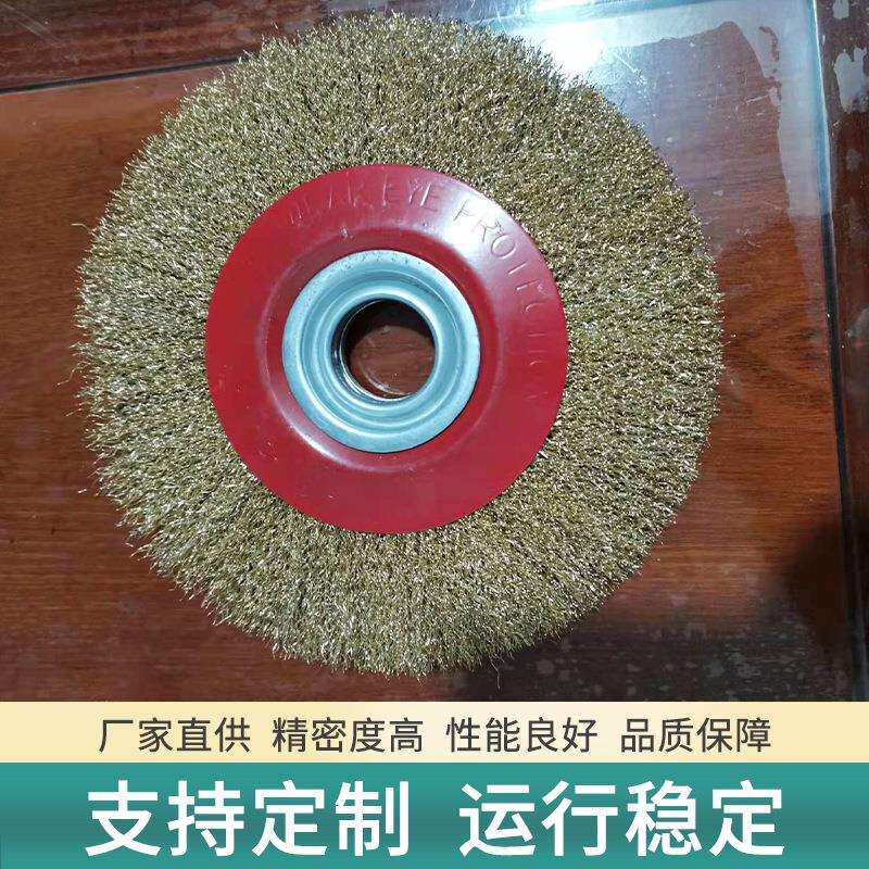 五金工具钢丝轮机用平型钢丝轮平钢丝轮刷外贸钢丝刷磨具磨料厂家