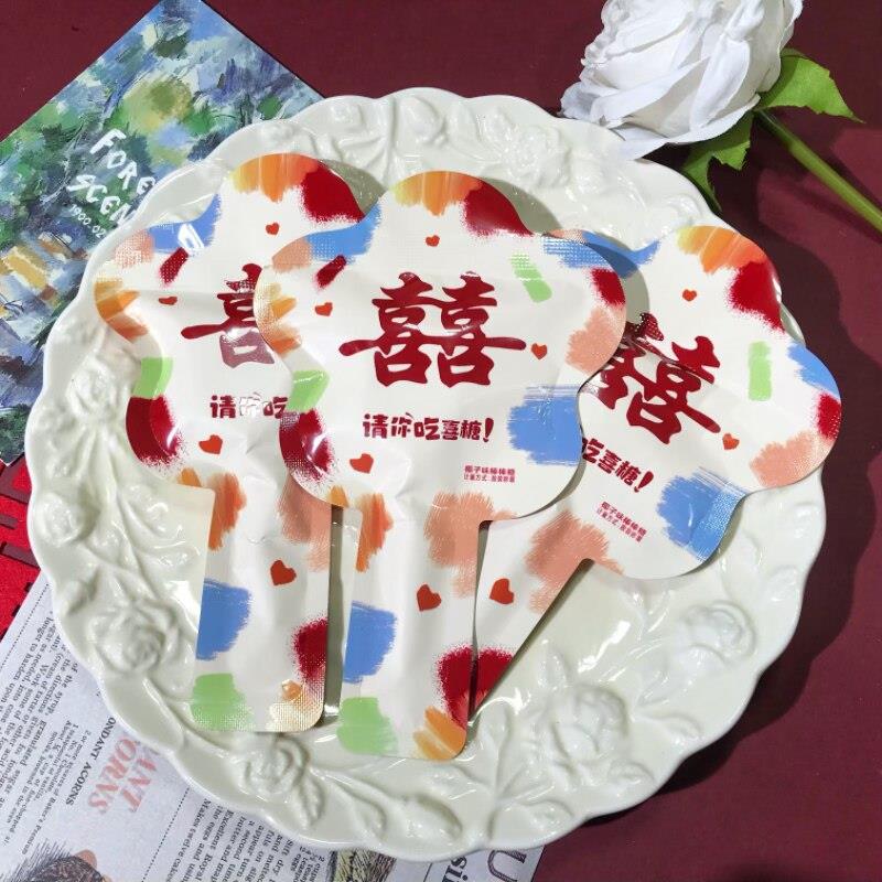 迪利莲请你吃喜糖椰子味棒棒糖高颜值创意婚庆喜糖伴手礼休闲零食