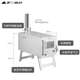 火炉多功能露营炉帐篷折叠秋冬取暖内柴三峰不锈钢帐部落出户外