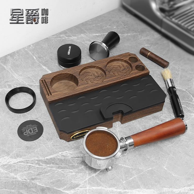 多功能咖啡压粉底座意式咖啡机压粉锤布粉器底座手柄收纳支架器具