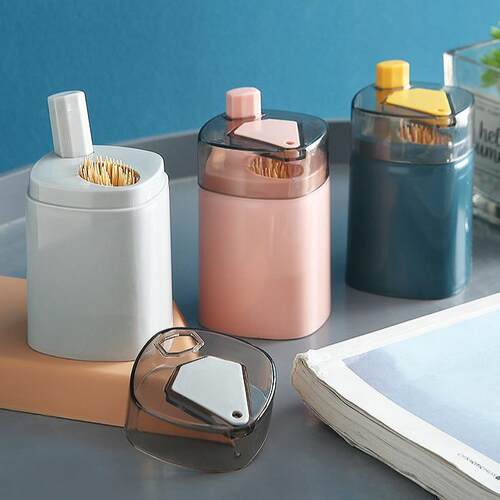 Creative Home Toothpick Holder - Innovative Auto-Pop Design,