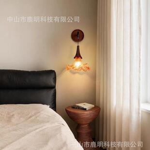 法式轻奢树脂小吊灯中古风复古客厅卧室床头装饰走廊过道装饰壁灯