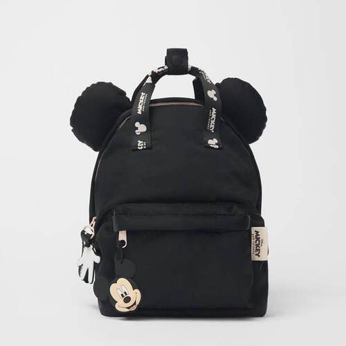 Black Mickey Backpacks Cartoon Fashion Kindergarten Kids0