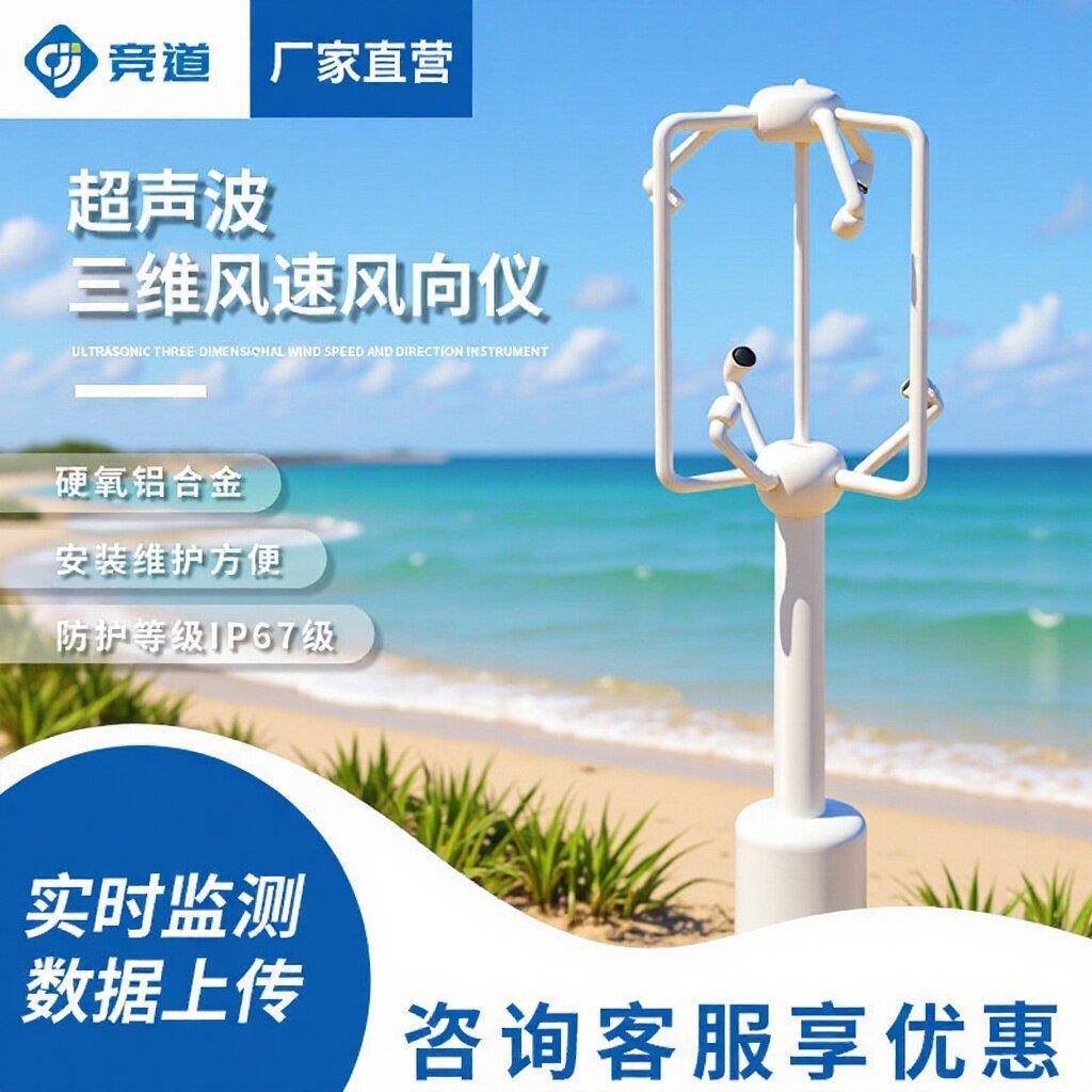 三维超声波风速传感器风力发电桥梁气象监测超声波三维风速风向仪