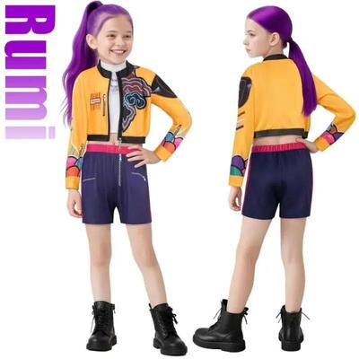 K-Pop Rumi Zoey Mira Demon Hunters Cosplay Costume for Girl
