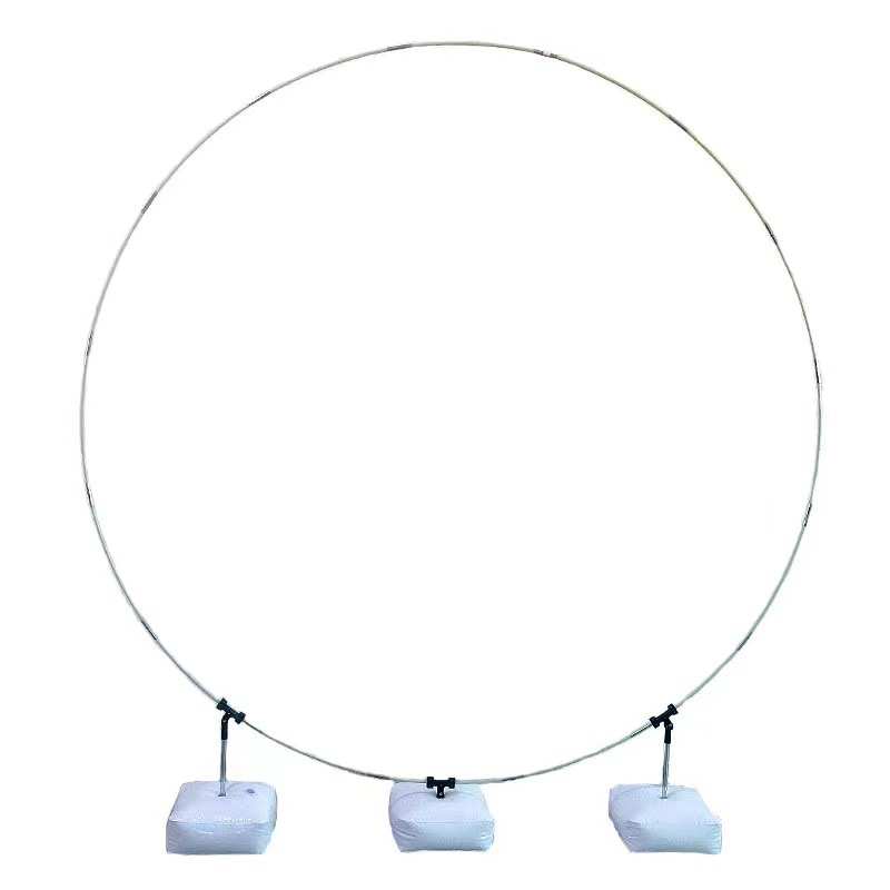 草坪背景户外新款门圆环铁杆婚庆道具外贸单花艺拱门婚礼圆形