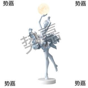 11Bif7r5Wc03人收藏【】新款轻蕾孩摆件奢小夜灯装饰品芭玄关客厅
