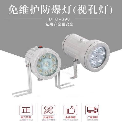 厂家防爆视孔灯5W10W20W视镜灯DC12V24V36V低压延时防爆筒灯