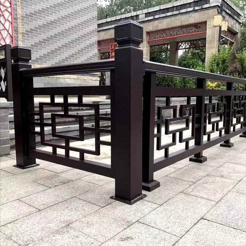 铝艺铁艺阳台护栏铝合金栏杆别墅庭院小区围墙新中式仿古围栏栅栏