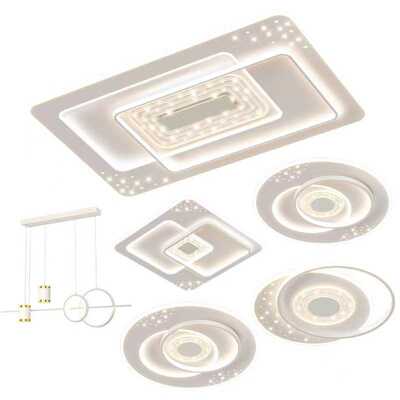 客厅灯现代简约大气led吸顶灯新款卧室主灯全屋组合套餐中山灯具