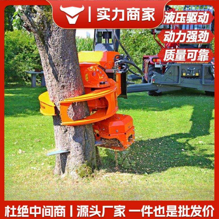 挖机抱夹锯全自动切割木头伐木机伐木截断一体机林场伐木机抱夹锯