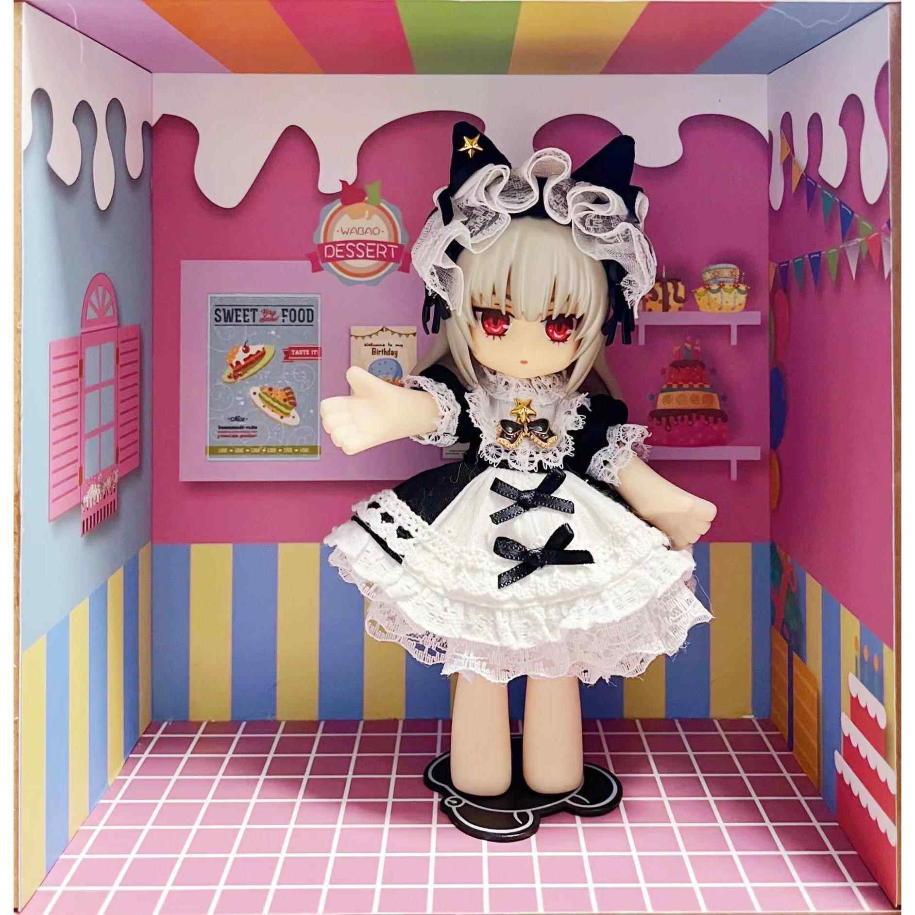 现货包邮molly bjd ob11娃娃衣服洋装1 64分bjd小布8分潘妮的宝盒