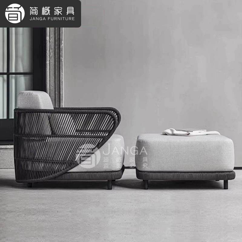 闲墅庭院花园沙发藤编休118防水防晒家酒店民宿躺具床客厅阳别台,住宅家具,户外沙发,淘宝优惠券,粉丝福利购,淘宝优惠卷