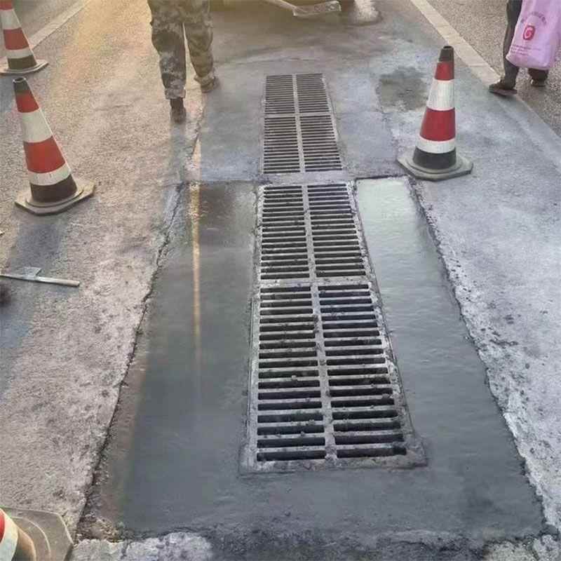 黑亮-青色黑色市政井沥盖自流快硬ZIW灌浆料更换窨料井盖量大从优