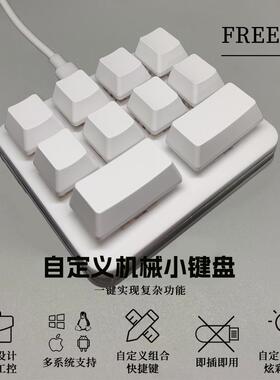 10键迷你usb录音炒股机械键盘音游osu自定义快捷键PS设计师办公